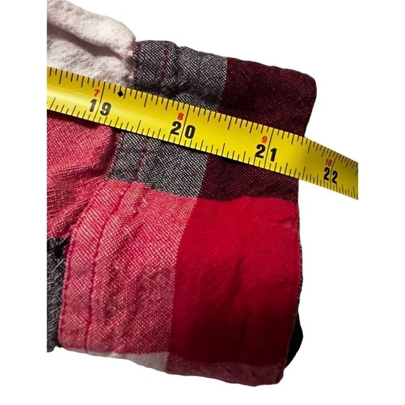 Women's Buffalo Plaid Snowman Embroidered Flannel Shirt Large‎ - Picture 5 of 7
